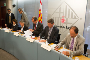 La signatura. Autor: Ajuntament de Barcelona