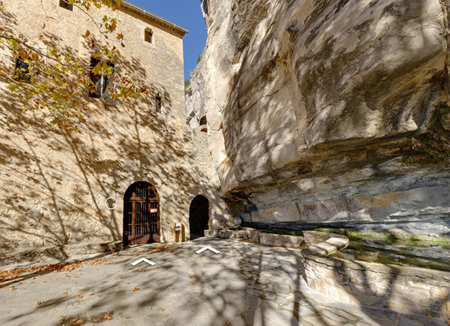 Imatge de la Casa Prioral des de la visita virtual. Autoria: XPN