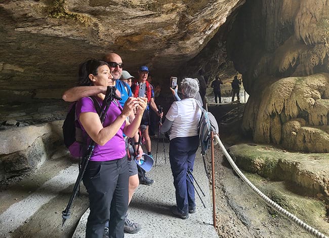 Corda al pas sota el salt del Tenes. Autor: XPN