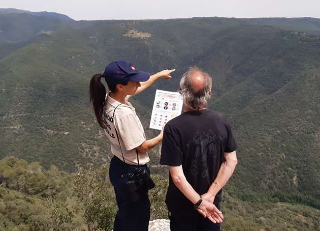 Informadora durant el desplegament del PVI. Autor: Diputació de Barcelona