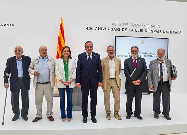 Els consellers i els antics presidents del Consell de Protecció de la Natura. Autor: Gencat