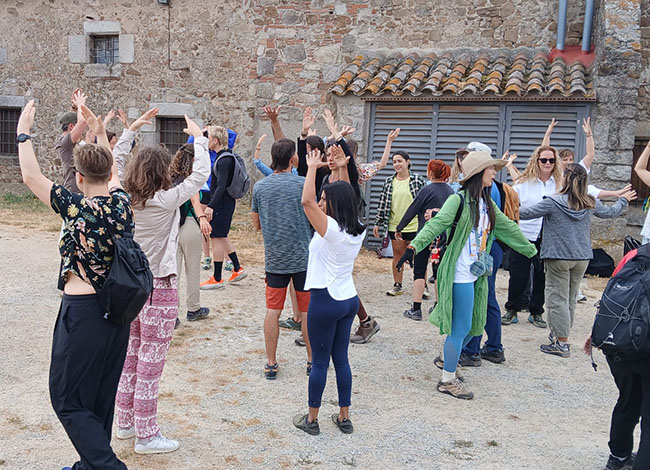 Durant una de les pràctiques a l'aire lliure a la Summer School d'enguany. Autoria: XPN