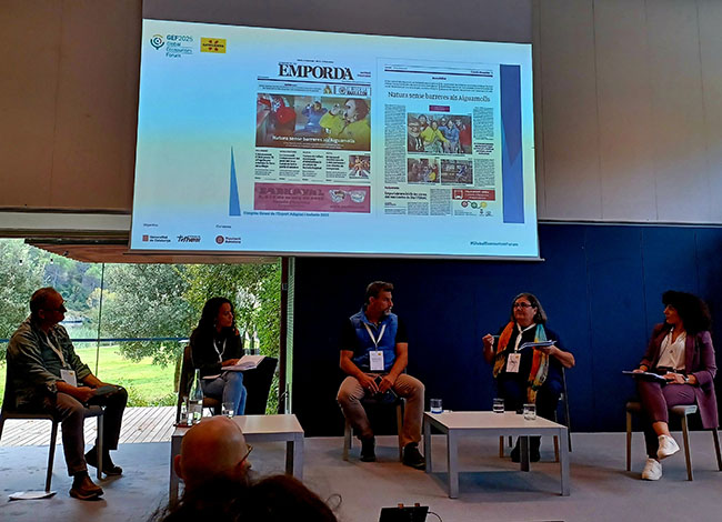 Josep Melero va actuar com a moderador en la taula rodona 