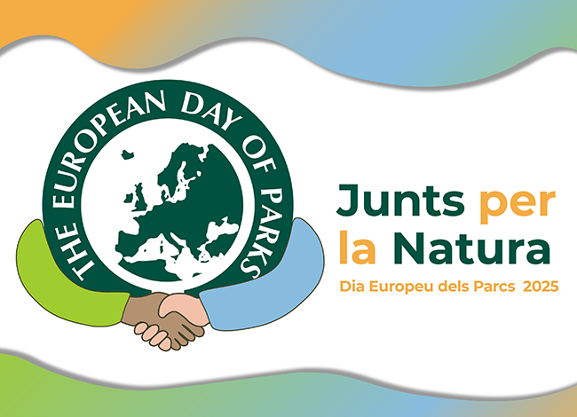 Logo d'enguany del Dia Europeu dels Parcs amb el lema 