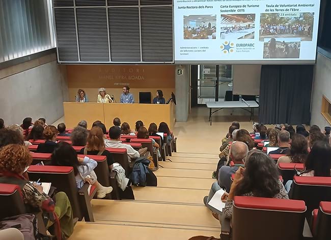 Imatge de l'auditori on es va celebrar la Segona Trobada de la Taula Salut i Natura. Autor: XPN