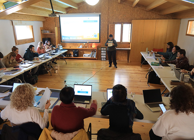 Sofia Paricio durant la seva intervenció com a ponent en la formació. Autoria: XPN