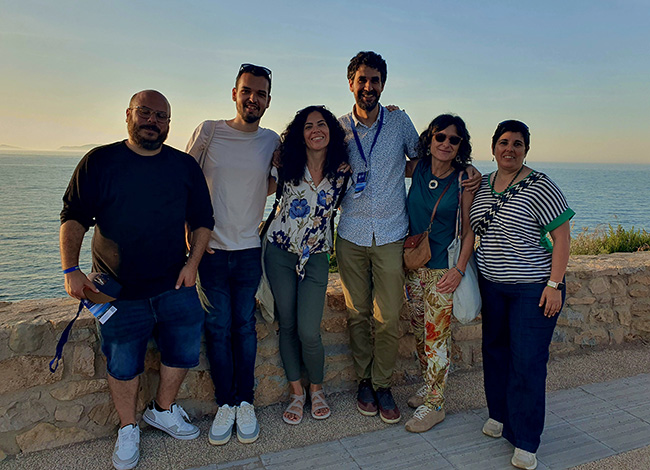 Fotografia de grup entre els representants d'espais naturals catalans a la trobada europea de la CETS. © XPN