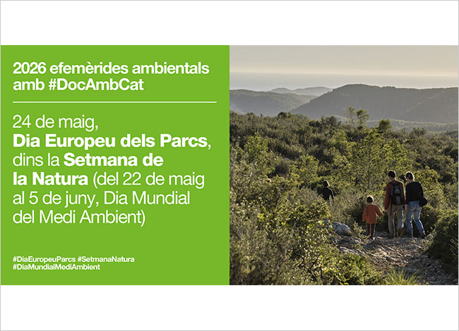 El Dia Europeu dels Parcs, el 24 de maig, tindrà lloc durant la Setmana de la Natura, del 22 de maig al 5 de juny.