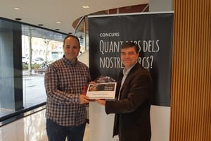 Jordi Català amb el diputat Calderer. Autor: Diputació Barcelona