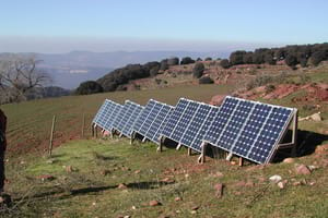Plaques fotovoltaiques al Montseny. Autor: XPN