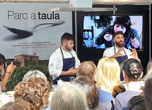 El xef Marc Ribas a l'espai Parc a taula. Autor: Parc a taula