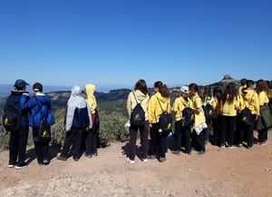 Alumnes durant una activitat. Autor: Coneguem parcs