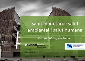 Xerrada de Cristina O'Callaghan. Autor: ISGlobal