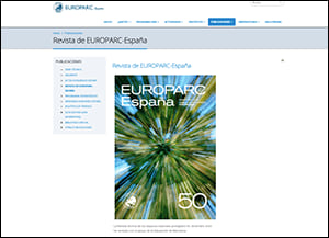 La revista a la web d'Europarc-España