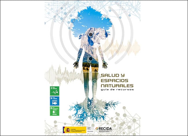 Portada de la guia 'Salud y espacios naturales'.<br />Autor: RECIDA