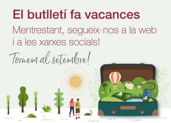 Els butlletins d'activitats i notícies de la Xarxa de Parcs Naturals fan vacances a l'agost. Autor: XPN