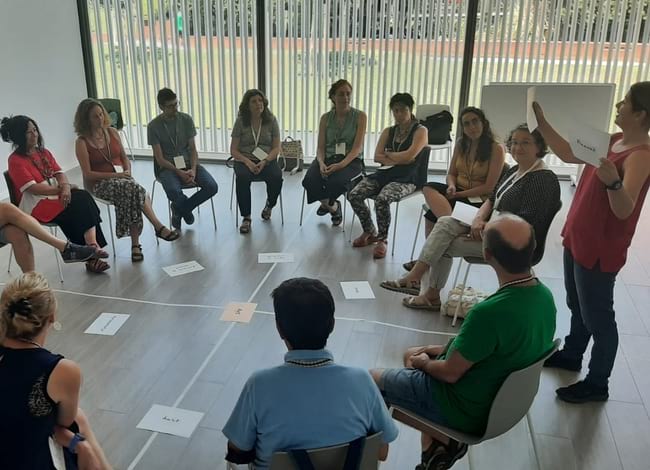 Participants en un dels tallers de l'Espai Taller del II SImposi. Autor: XPN