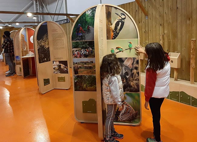 La mostra sobre els 40 anys d'educació ambiental al Montseny, a la Fira de la Muntanya. Autor: XPN
