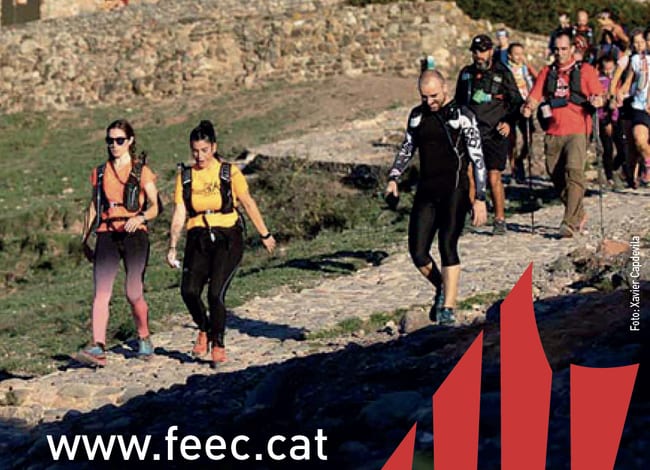 Detall de la imatge del calendari de caminades 2023. Autor: Xavier Capdevila / FEEC