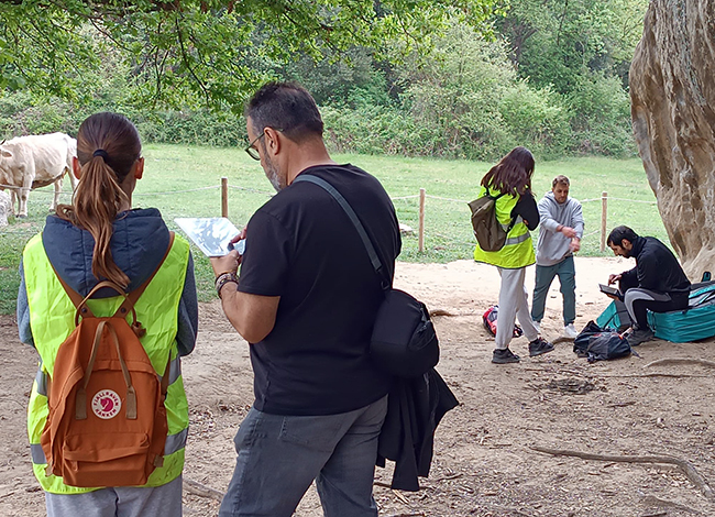 Realització d'enquestes per aquest estudi. Autor: EcoData Natura