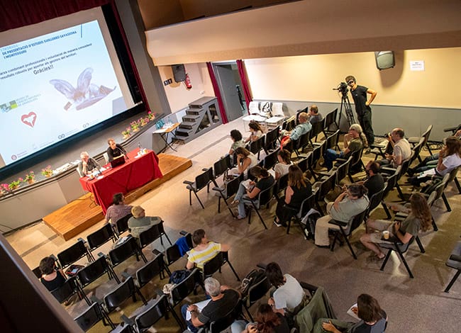 Ponència sobre els quiròpters a càrrec de Carles Flaquer, coordinador del Museu de Ciències Naturals de Granollers. Autor: XPN