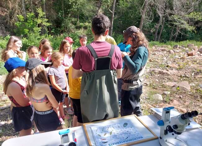 Infants durant les activitats del 'Guilleries-Savassona a l'escola'. Autor: XPN