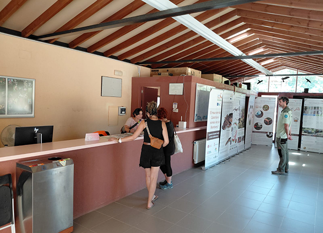 Visita al Centre d'Infomació de Fogars de Montclús. © XPN