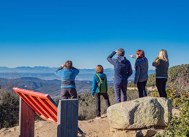 Activitat guiada al Parc Natural del Montseny. Autor: Jordi Cabanes/ Osona Turisme