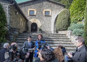 Castells i Borràs davant del Vilar. Autor: S. Ramos / Diputació Barcelona