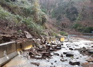 Afectacions a la ctra. BV-5301 Montseny. Autor: XPN