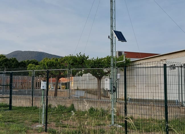 Estació meteorològica instal·lada a Cànoves i Samalús. Autor: Meteoguilleries