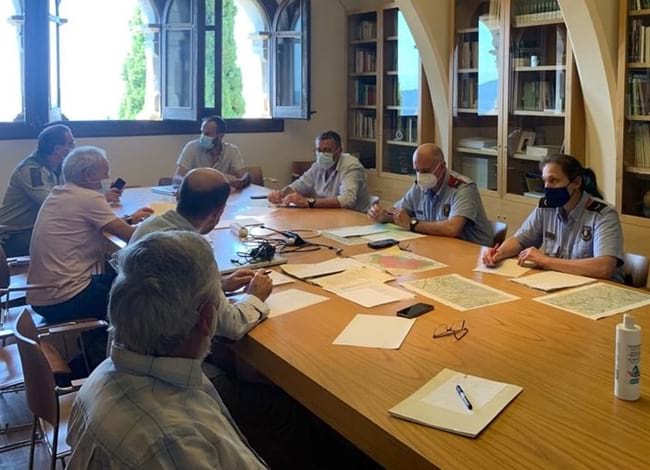 Reunió de la direcció del Parc Natural amb delegats territorials de la URME de Mossos d'Esquadra. Autor: XPN