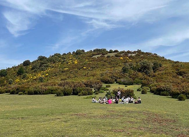 Grup escolar en una activitat del Coneguem els nostres parcs. Autor: XPN