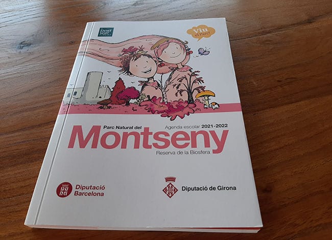 L'Agenda escolar del Montseny del curs 2021-2022. Autor: XPN