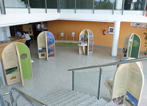 L'exposició, a la Polivalent. Autor: Ajuntament de Seva