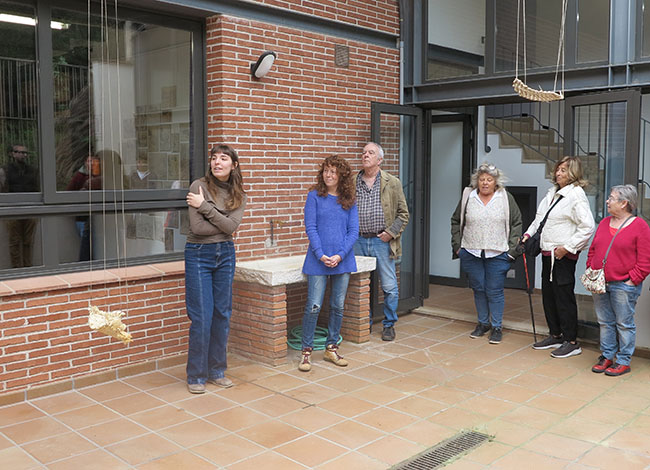 L'autora, durant la inauguració. Autoria: La Pahissa del Marquet