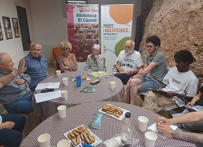 Sessió de treball del projecte mOts a la Biblioteca de Vacarisses. Autoria: XPN