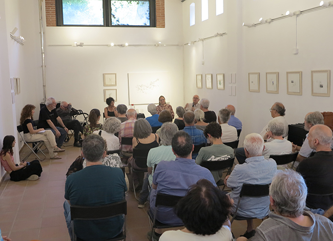 Durant la taula rodona que va cloure l'exposició 