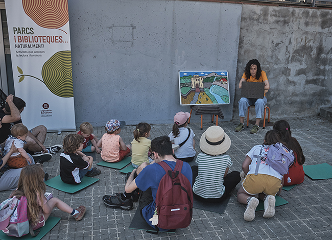 El programa Parcs i Biblioteques... naturalment! també va programar activitats durant el Dia Europeu dels Parcs. Autoria: Oriol Clavera