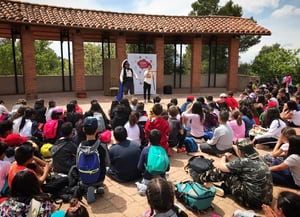 Instant de l'obra teatral. Autor: Viu el parc