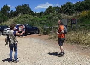 Informadora a Matadepera, al Parc Natural de Sant<br />Llorenç. Autora: Elisabeth Bigorra