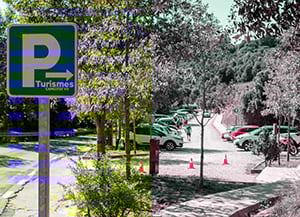 Aparcament de coll d'Estenalles. <br />Autor: Ricard Badia / Diputació de Barcelona