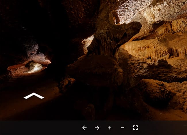 Una imatge de la visita virtual a la Cova de Mura. Autor: XPN