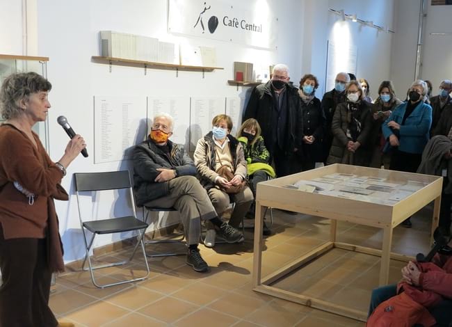 Fina Duran durant la inauguració. Autora: Ester Xargay