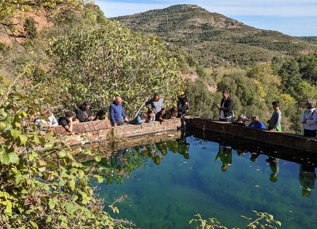 Acció de Pere Noguera a la bassa del Marquet de les Roques. Autor: Roc Parés
