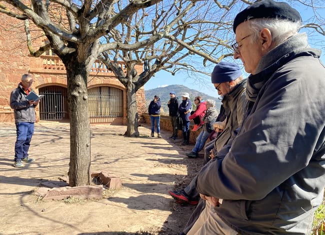 Lluís Calvo durant la lectura de Transfiguracions. Autor: La Pahissa del Marquet
