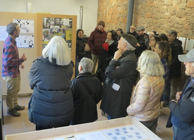 Pau i Au durant la inauguració. Autora: Ester Xargay