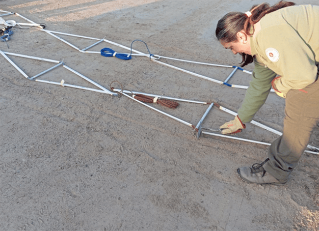 Instal·lació de l'eco-comptador al Montnegre. Autor: XPN