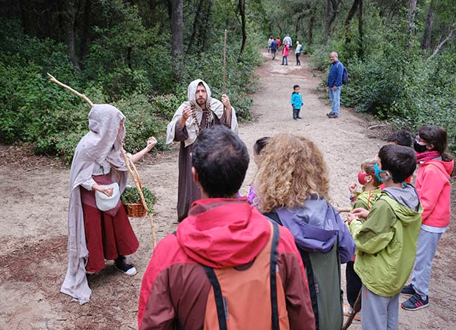 Visita teatralitzada pel Parc del Montnegre i el Corredor. Autor: Oriol Clavera