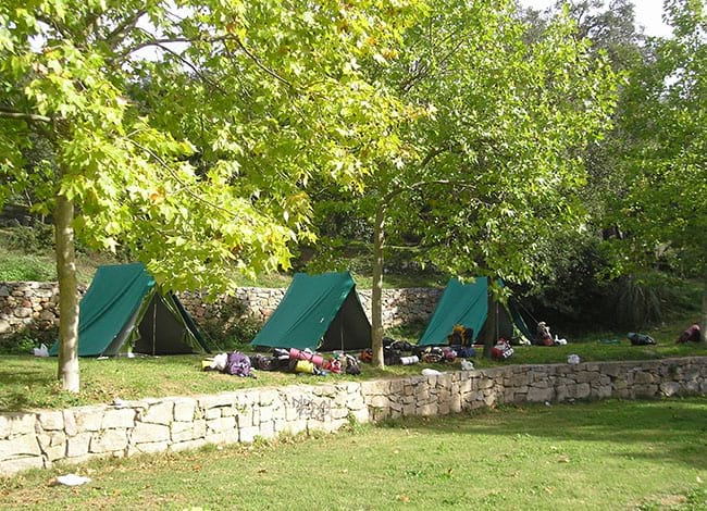 Campament juvenil El Solell del Corredor, al Parc del Montnegre i el Corredor. Autor: XPN